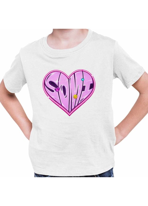 Gyerek Fiú Póló Jeon Somi Love Kpop Merch, Fehér