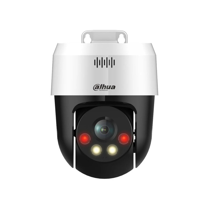 Camera IP Dahua, 3MP, lentila 4mm, Smart Dual Light 30m IR + lumina alba, detectie persoane/vehicule, PoE, audio bidirectional, IP66, DH-SD2A300NB-GNY-A-PV