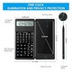 Calculator stiintific cu notite, ecran mare albastru, negru, 16x7.8x1.28cm