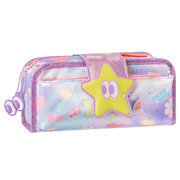 Penar tip etui Herlitz 2IN1, design drăguț, multicolor