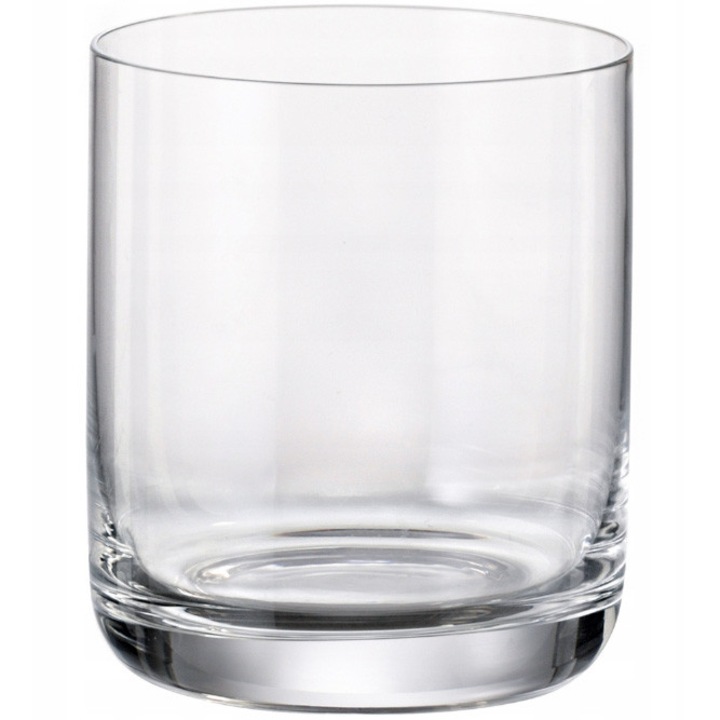 Maison Forine Moderna whiskyspohár készlet, 370 ml, kristálytiszta, 4 db