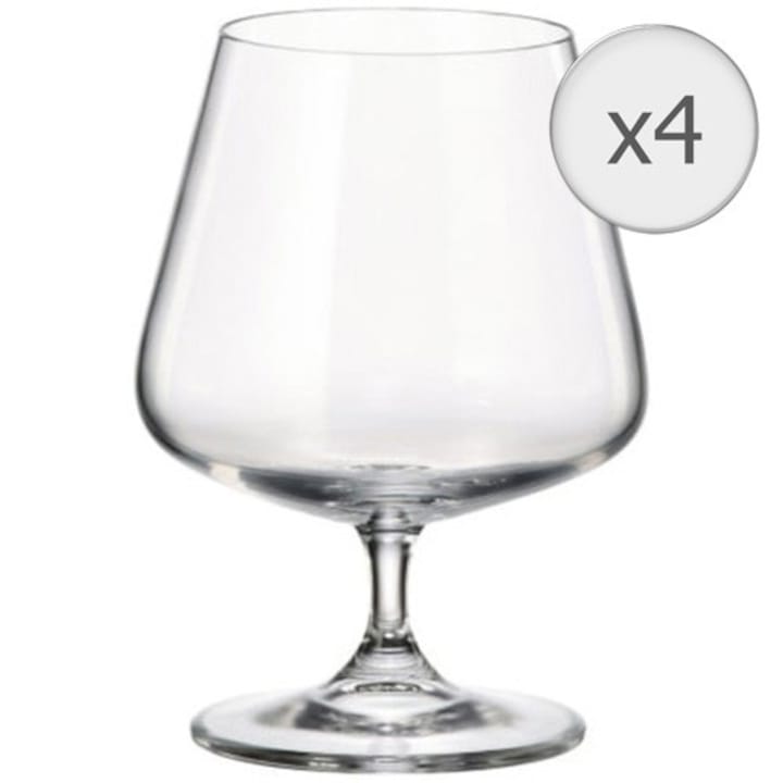 MAISON FORINE Gourmet brandyspohár készlet, 4 db, 560 ml, Kristályüveg