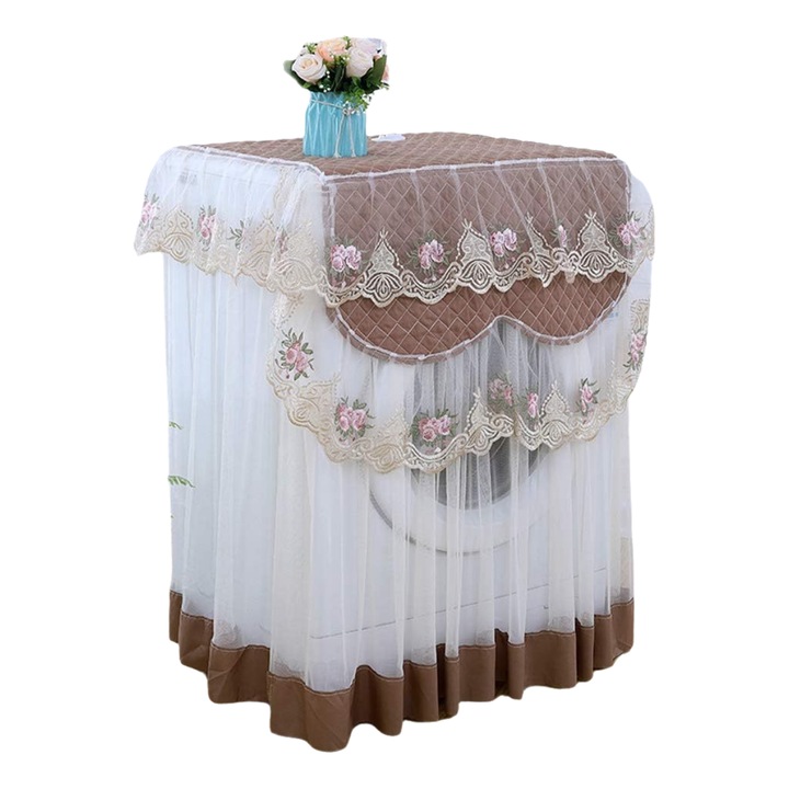 Husa masina de spalat rufe, model floral, multicolor, universal