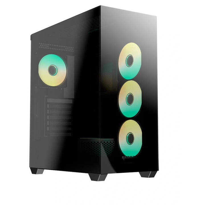 RAIDMAX i800 Chrome fekete (táp nélküli) ablakos ATX számítógépház