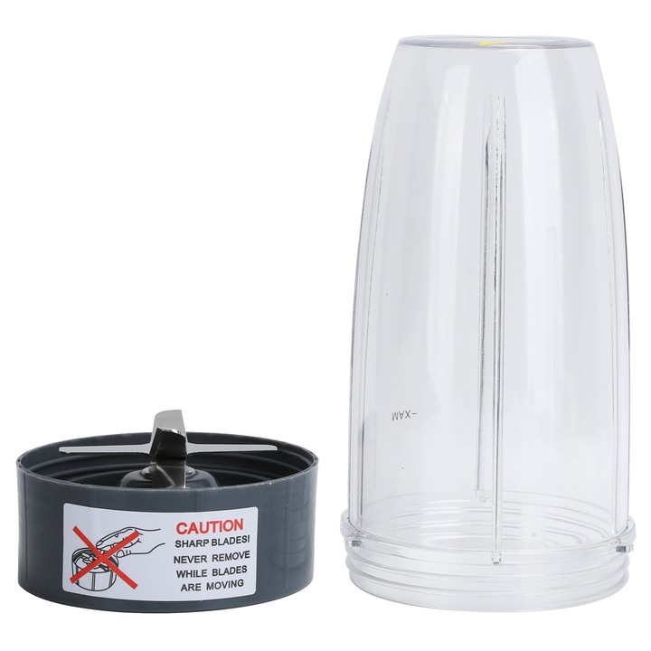 Pahar storcator 1,32OZ cu lama incrucisata, ABS inox, capacitate mare