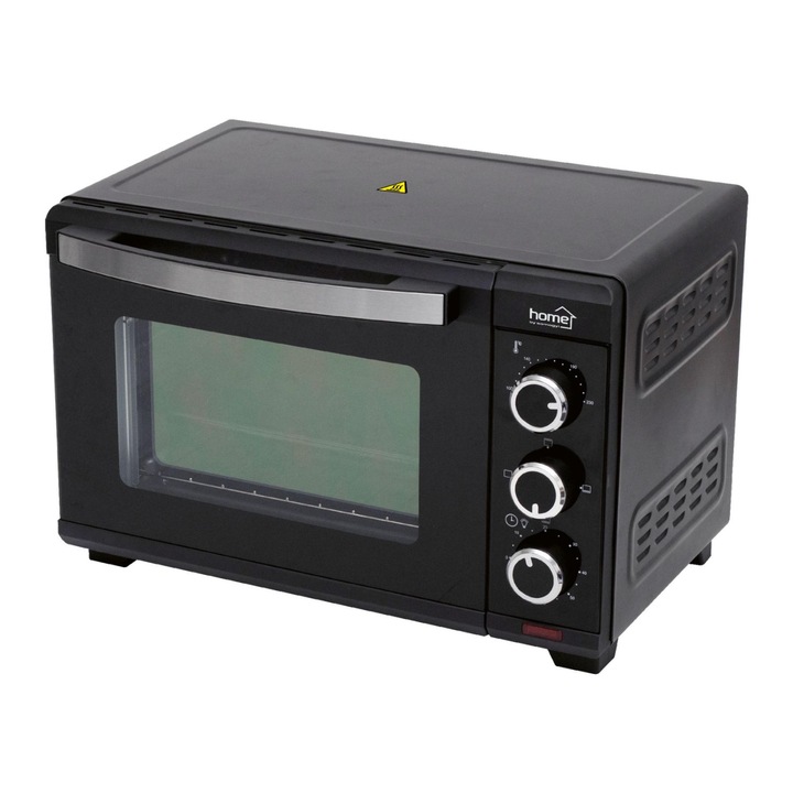 HOME HGMS19 mini sütő, 1280 W, max. 230 °C, 19 literes, időzítő, hőszigetelt burkolat, üveg ajtó