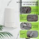 Dispenser sapun solid perete, fara gaurire, ABS, 8x5.8x2.8cm, alb