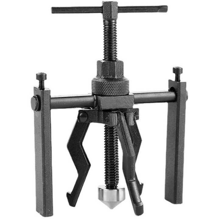 Extractor rulmenti interior 3 falci, scula demontare din otel crom-vanadiu, pentru autoturisme, motociclete si utilaje agricole, aplicare 16-45 mm, Negru, 1 buc