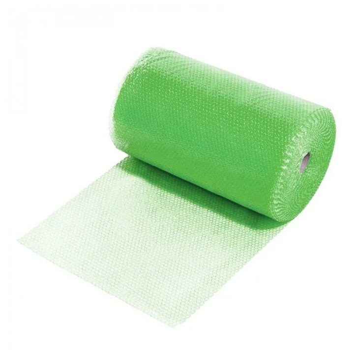 Folie cu Bule Mici Eco Friendly INATECH ®, 500 mm x 20 m, 2 Straturi, Grosime 60 my, Culoare Verde