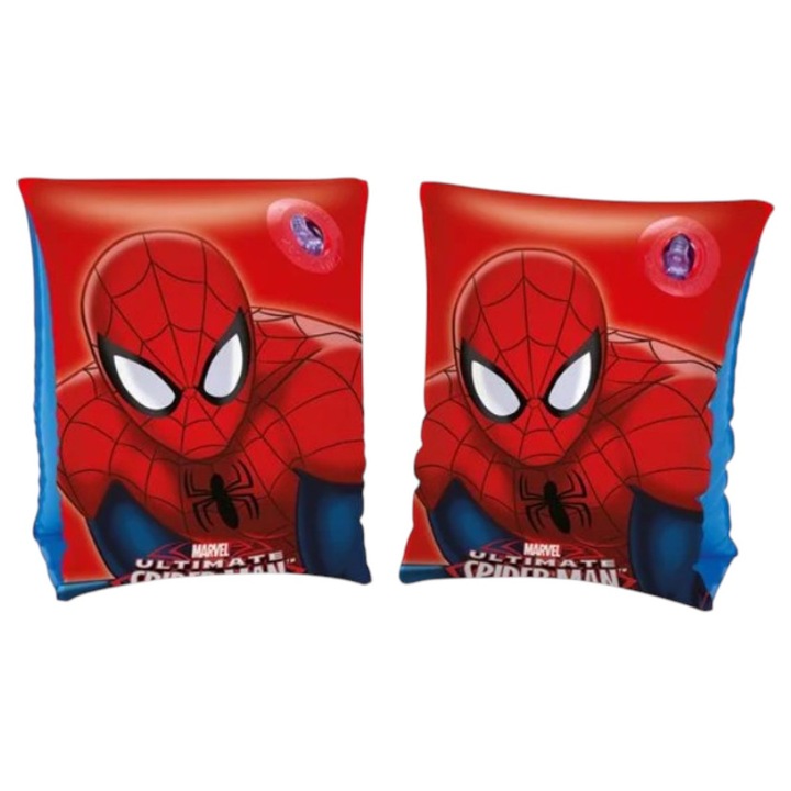 Aripioare Inot pentru Copii cu Model Spiderman, 2 Camere de Aer, 18-30 kg