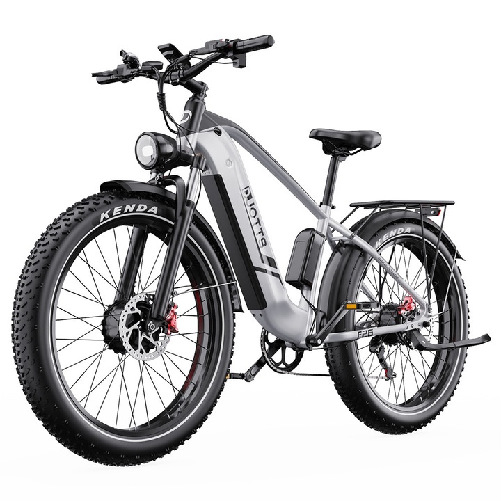 Bicicleta Electrica Fat Bike DUOTTS F26 Lite 500W, Baterie 48V 18Ah, Viteza Maxima 50 km/h, Autonomie 90 km, Anvelope 26x4.0, Frane Hidraulice, Shimano 7 Viteze, Control prin Aplicatie