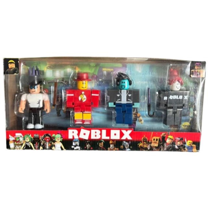 Комплект 4 фигурки Roblox, многоцветен, 9 см