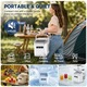 Masina de Cuburi de Gheata, 2Dimensiuni de Cuburi, Producere Rapid 12 kg/24h, timp de productie 6.Rezervor 1.4L. Compact, portabil, silentios, Curatare automata.Potrivit pentru bucatarii, birouri, camping, calatorii si petreceri.Cu lopata si cos, Alb