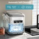 Masina de Cuburi de Gheata, 2Dimensiuni de Cuburi, Producere Rapid 12 kg/24h, timp de productie 6.Rezervor 1.4L. Compact, portabil, silentios, Curatare automata.Potrivit pentru bucatarii, birouri, camping, calatorii si petreceri.Cu lopata si cos, Alb