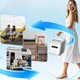 Masina de Cuburi de Gheata, 2Dimensiuni de Cuburi, Producere Rapid 12 kg/24h, timp de productie 6.Rezervor 1.4L. Compact, portabil, silentios, Curatare automata.Potrivit pentru bucatarii, birouri, camping, calatorii si petreceri.Cu lopata si cos, Alb