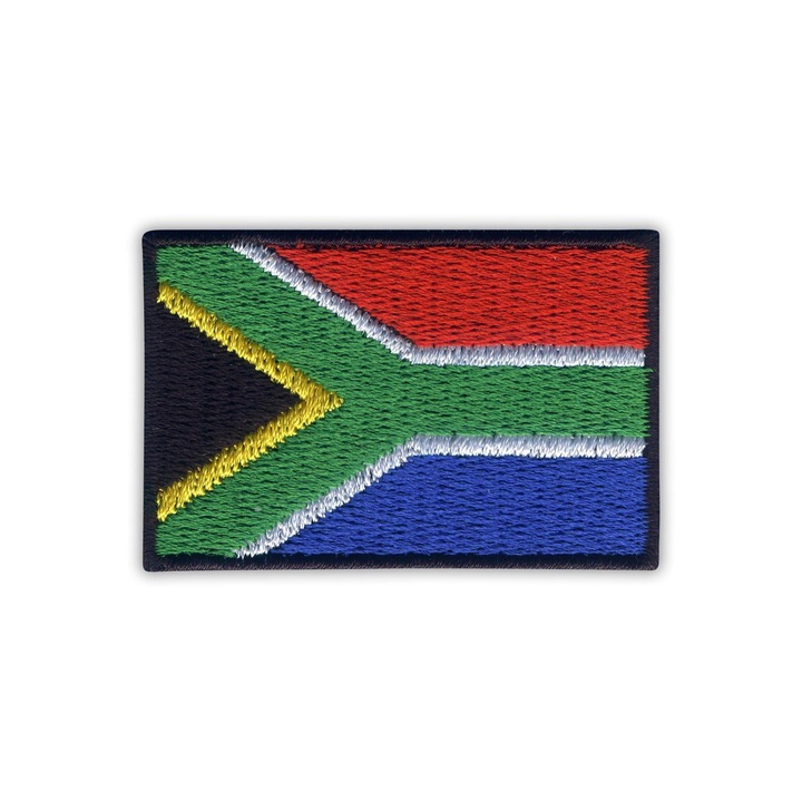 Textil folt Patchion Dél-Afrika zászlaja többszínű 3.5x5.1cm