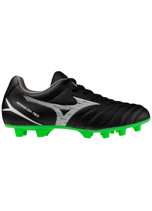 Ghete fotbal copii Mizuno Monarcida Neo III Select FW 2025-Negru/Verde Neon-35