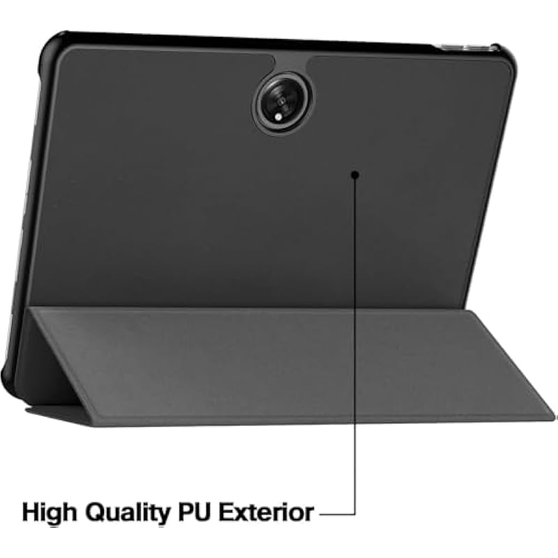 Husa tableta, Huawei Honor Pad 9, negru, 28x18x1cm, cu suport pliabil triplu, protectie completa