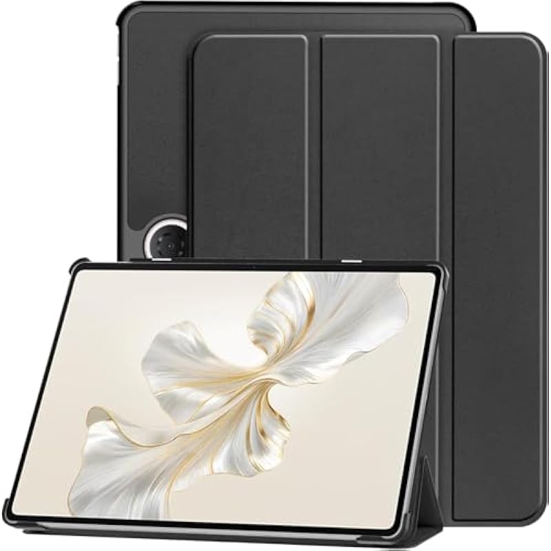 Husa tableta, Huawei Honor Pad 9, negru, 28x18x1cm, cu suport pliabil triplu, protectie completa