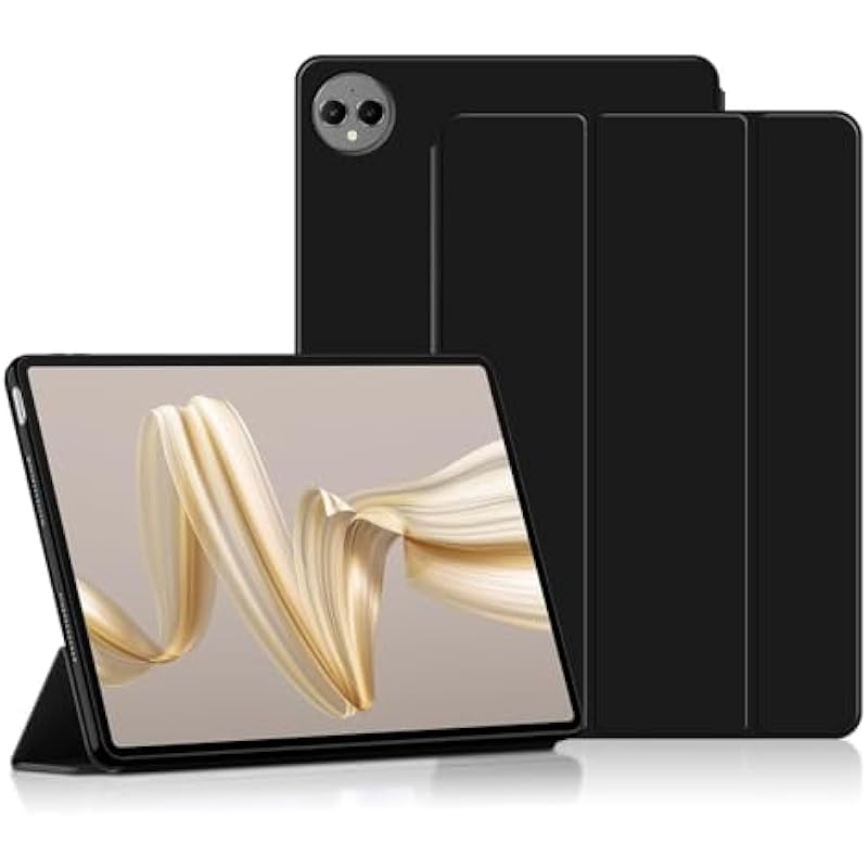 Husa tableta MatePad Pro 12.2 inch 2024, protectie completa, suport pliabil, negru