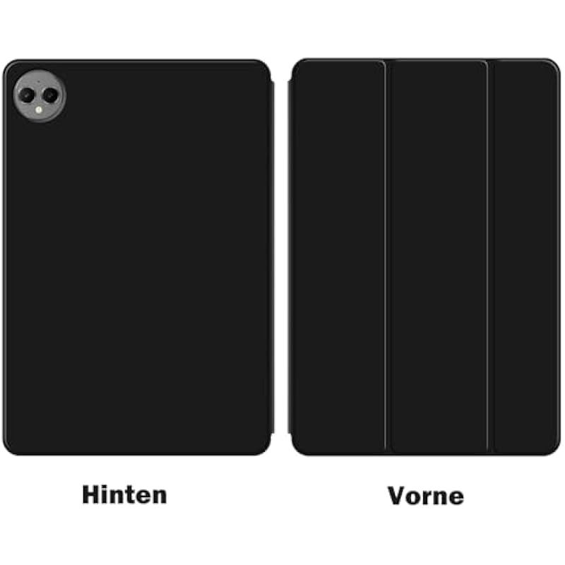 Husa tableta MatePad Pro 12.2 inch 2024, protectie completa, suport pliabil, negru