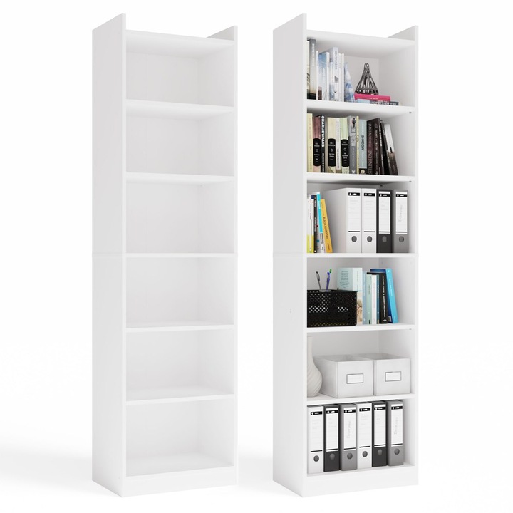 Raft Topeshop Rimini fehér 50x7 polcos irodai