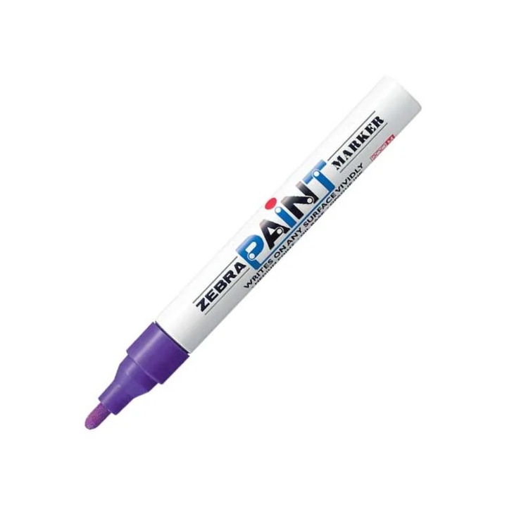 Перманентен маркер Zebra Paint Marker, 3.0 mm, лилав