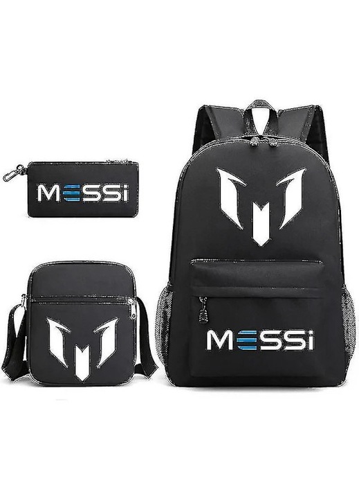 Set 3 piese rucsac geanta umar penar 42x30x14cm 24x21x7cm 21x10x3cm