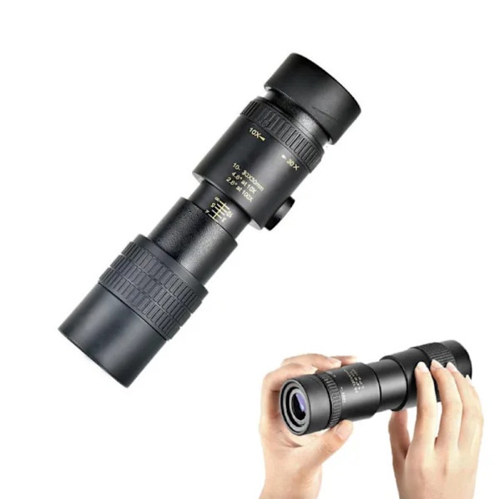 Монокуляр 300x40mm водоустойчив сгъваем черен 30mm