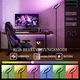LED RGB подова лампа, Модел А, Регулируем интензитет, Регулируемо гъвкаво рамо, Дистанционно управление и таймер, 249–2000 lm, Абажур от ABS, Захранване от мрежата (AC)