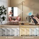 LED RGB подова лампа, Модел А, Регулируем интензитет, Регулируемо гъвкаво рамо, Дистанционно управление и таймер, 249–2000 lm, Абажур от ABS, Захранване от мрежата (AC)