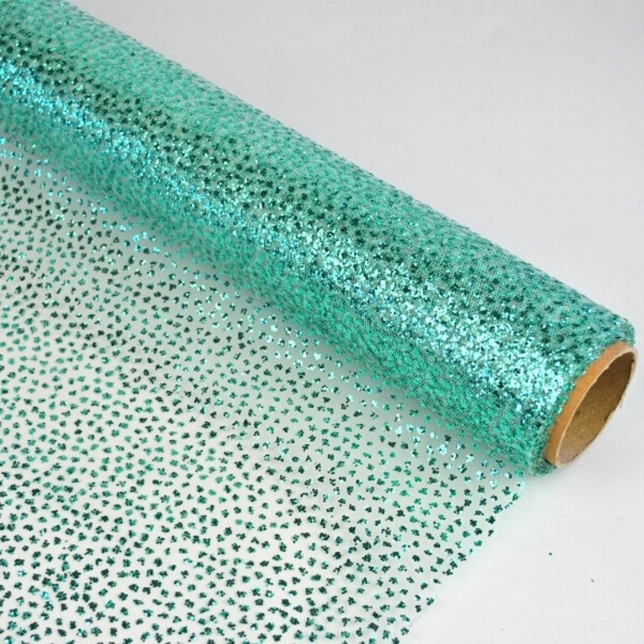 Hârtie de ambalat, ED Collection, ROLO TOULI GLITTER, argintie, 50cmx5m