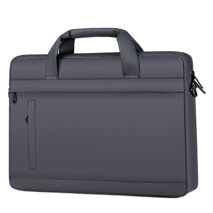 Üzleti laptoptáska, Bytelike, kézitáska, válltáska, crossbody, nagy kapacitású, notebook védőtok, szürke