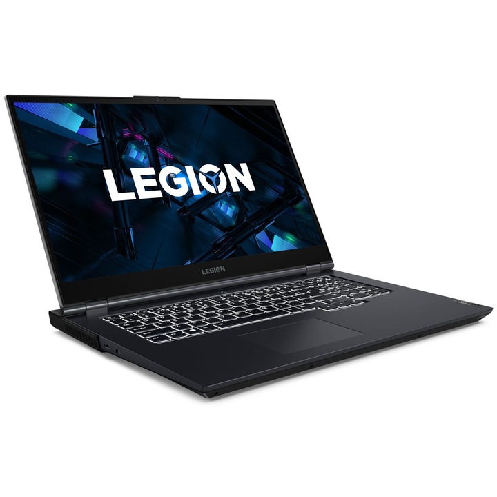 Laptop Lenovo Legion 5 17ACH6H, 17.3" FHD IPS 300nits 144Hz, AMD Ryzen 7 5800H 8-core, 24 GB DDR4, 512GB SSD m2 PCIe, 2TB SSD m2 PCIe, NVIDIA GeForce RTX 3060 6GB GDDR6, Windows 10 Home, 2.98 kg Phantom Blue