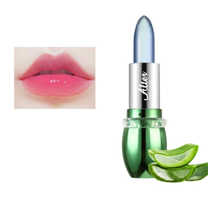 Ruj/balsam de buze schimbator de culoare K3I9, gel de aloe vera, hidratant si hranitor, rezistent la decolorare, fara parabeni