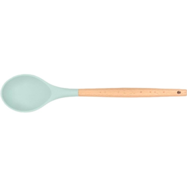 Lingura pentru bucatarie din silicon si lemn, 31.50 x 6.20 cm, Grunberg UST07
