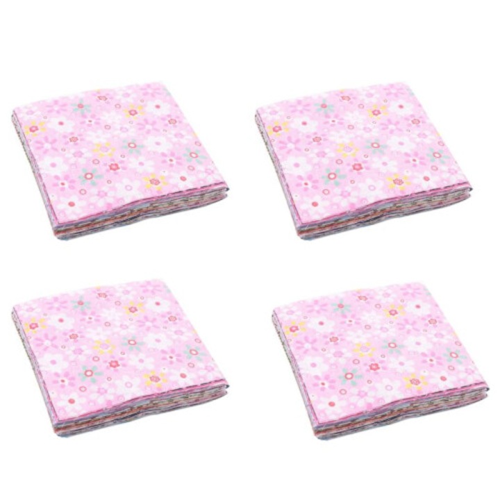Anyag textil pamut patchwork, vegyes négyzetek, 10x10cm, 200 darabos szett