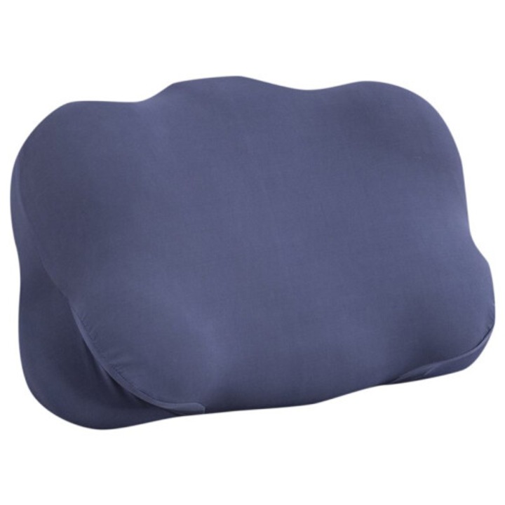 Perna ergonomica din spuma cu memorie, suport cervical reglabil, alb