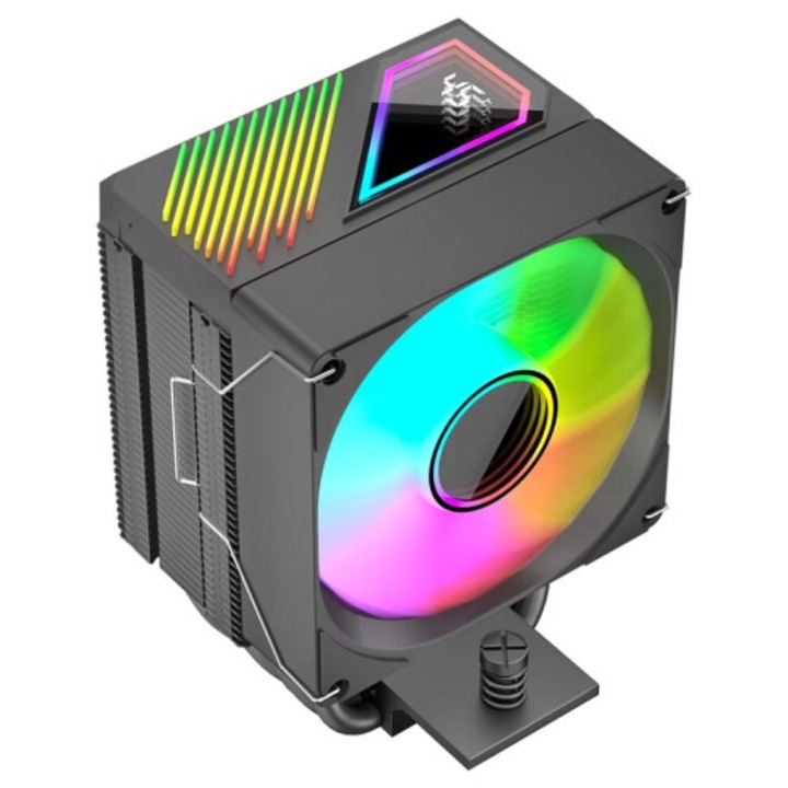 Ventilator PC 90mm ARGB PWM 800-1800RPM negru