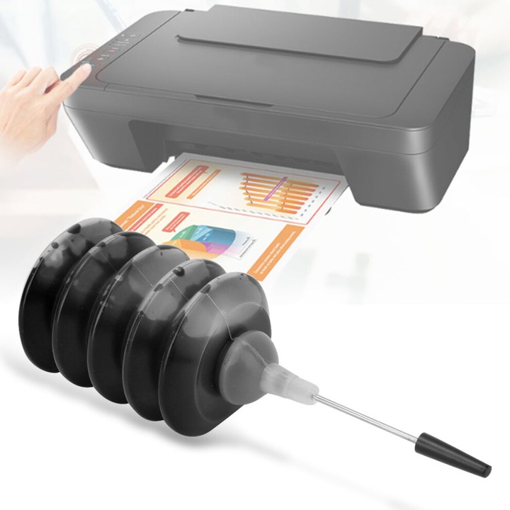 Tintapatron tinta kompatibilis Canon/Lexmark/Lenovo, 1000 nyomtatható oldal, részecskék
