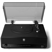 Pick-up stereo Philips TAV3000B/10, Bluetooth 5.4, Auracast, retro style, Negru