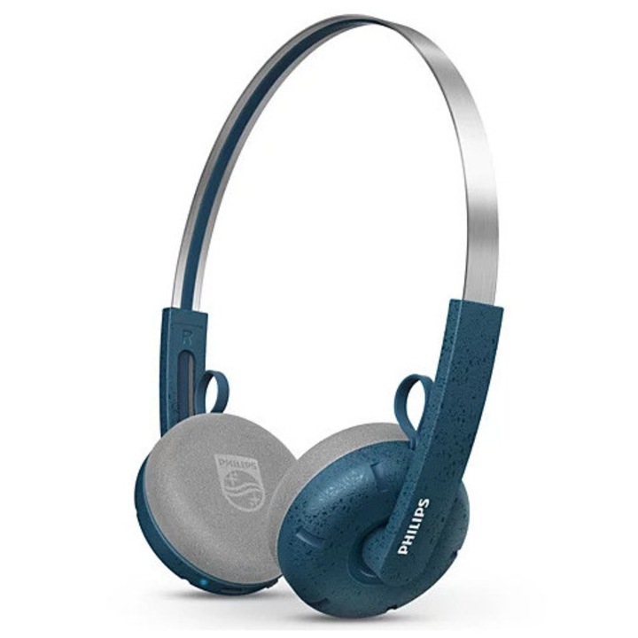 Philips Retro TAH2000BK/00 fejhallgató, Vezeték nélküli, Bluetooth 5.4, Többpontos, Hangasszisztens, 20 órás üzemidő, Teal