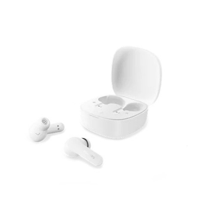 Philips TAT2100WT/00 fülhallgató, TWS, Bluetooth 6.0, Mikrofon, IPX4, 36 óra autonómia, Fehér