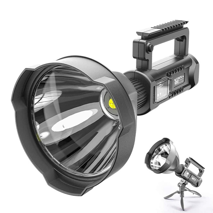 Професионален фенер, с LED XHP70.2, Обхват 800м, 4 режима на осветление