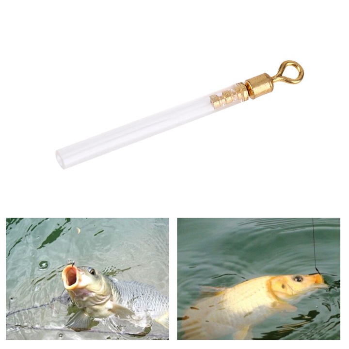 Set 50 accesorii monturi pescuit cu tub plutitor, cupru PVC, multicolor, 2x0.15cm-2.5x0.25cm