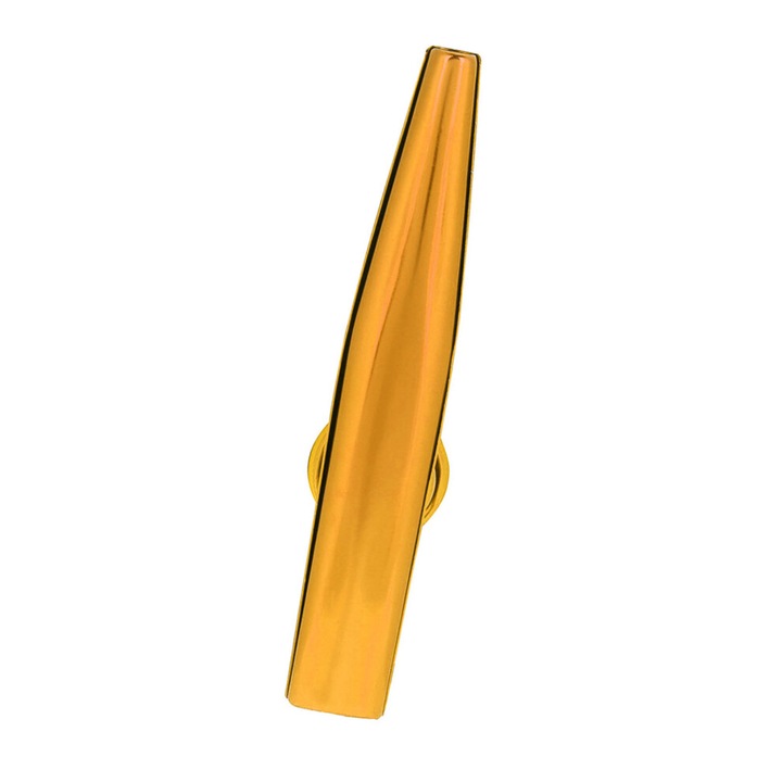 Kazoo metalic, aurit, 12x2.5cm, usor si durabil