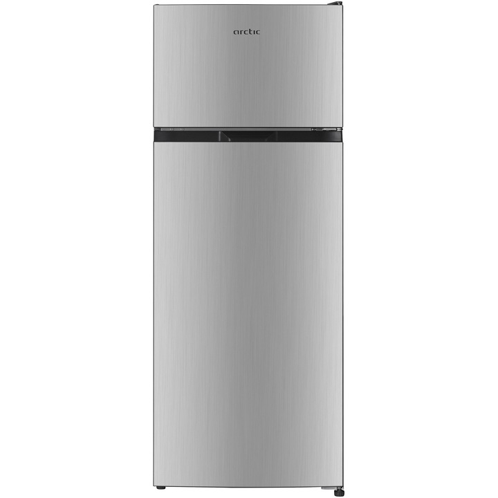 Frigider cu doua usi Arctic AD54280M30W, 206 l, Clasa E, Garden Fresh, H 143 cm, Argintiu