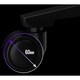 Геймърски стол Lorgar CHA41 Advanced Ergonomic, материал против петна, Черен/Лилав