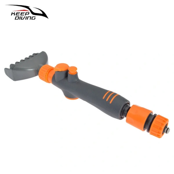 Aspirator pentru cartuse de filtru piscina si spa, Aquatix Pro, curata rapid si eficient, compatibil cu filtre standard, gri/orange, 28.5x9.2 cm, 1 buc