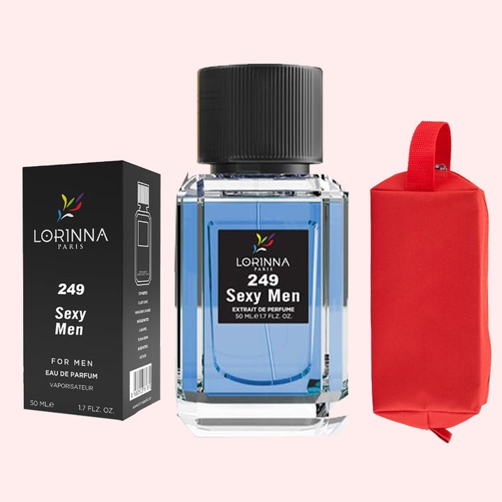 Set Extract de Parfum Lorinna Paris Parfum Sexy Men, Barbati, 50 ml, Gentuta Parfumuri
